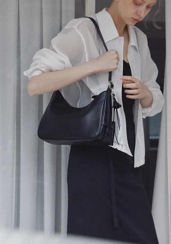 Nora Hobo Mini Bag (Black)