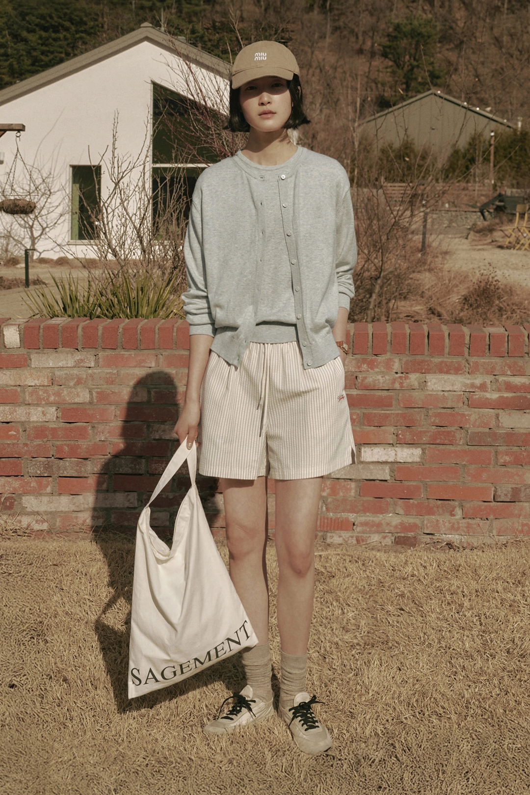 세이지먼트 CLARA COTTON SILK CARDIGAN_MELANGE 상품 이미지 2