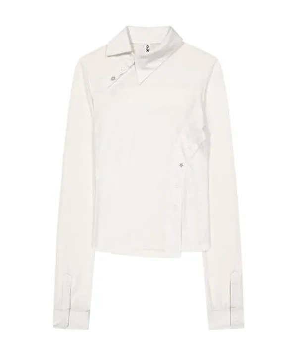 Starcut Jersey Collar Tee / Off White