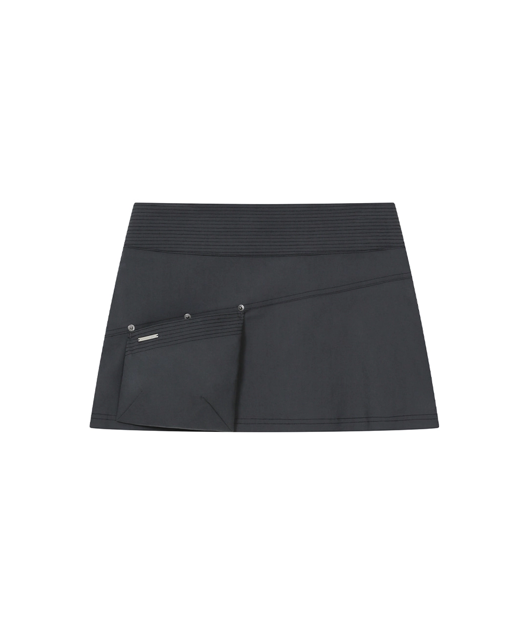 미세키서울 [레이 PICK] Stitch pocket mini skirt CHARCOAL 상품 이미지 1