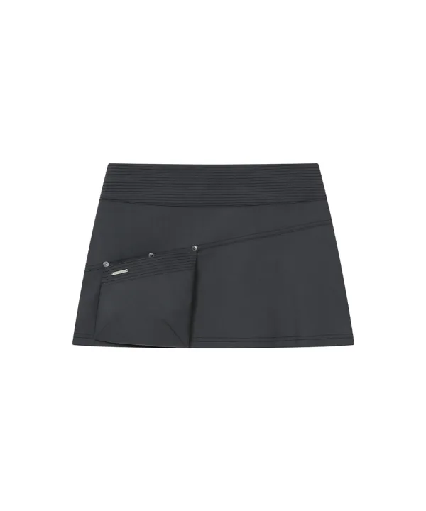 [레이 PICK] Stitch pocket mini skirt CHARCOAL
