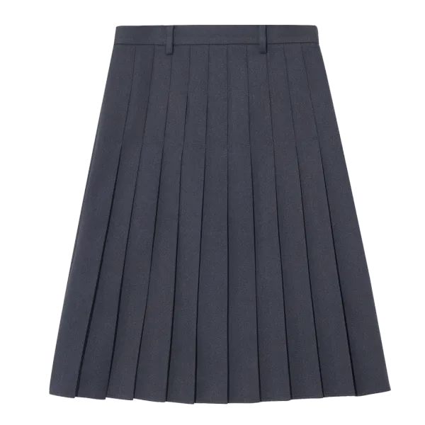 PLEATED SKIRT by JAPANESE FABRIC [CHARCOAL]