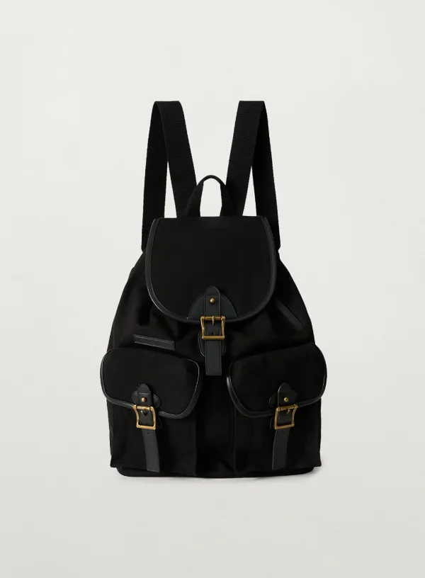 Pocket Bucket Backpack - Black