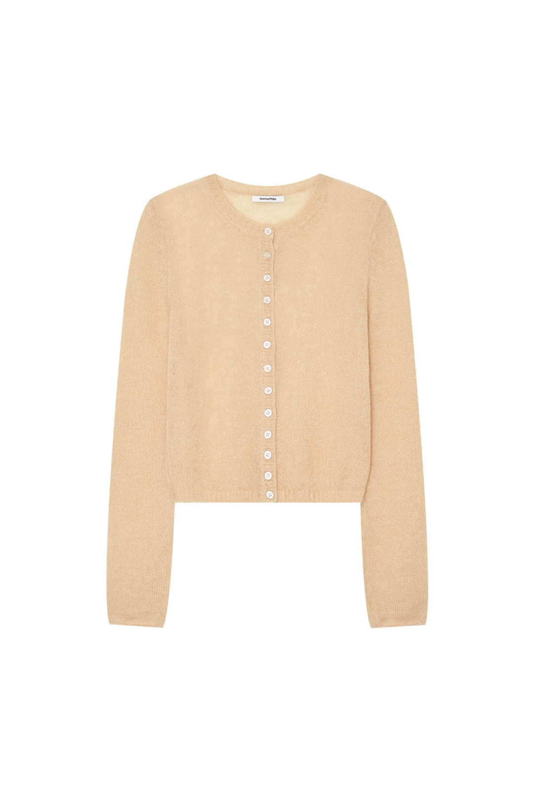 투머치택스 MOHAIR SLIM-FIT CARDIGAN (BEIGE) 상품 이미지 1