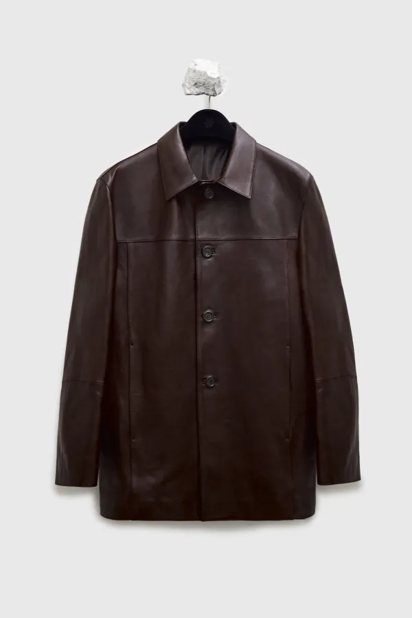 Leather Half Car Coat