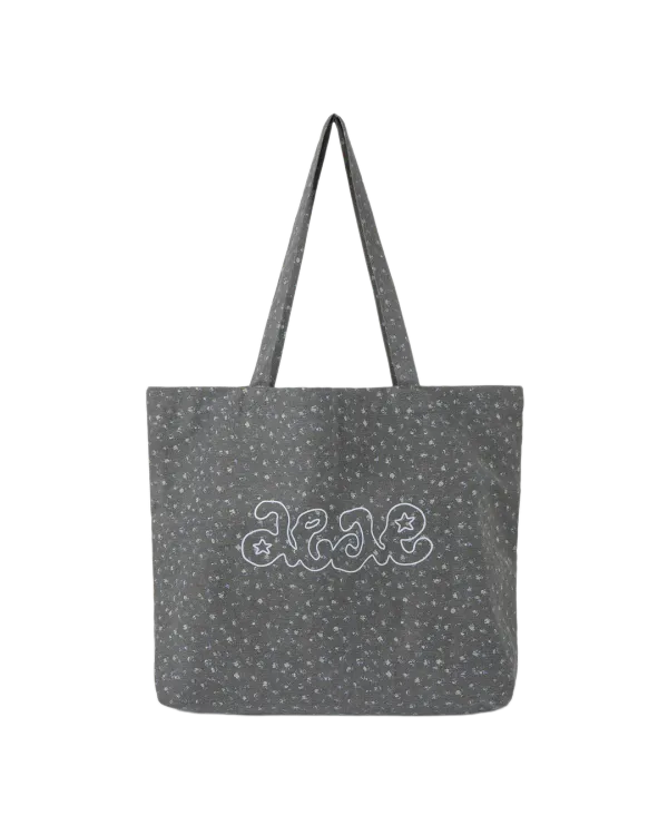BREEZE TOTE BAG [FLOWER CHARCOAL]