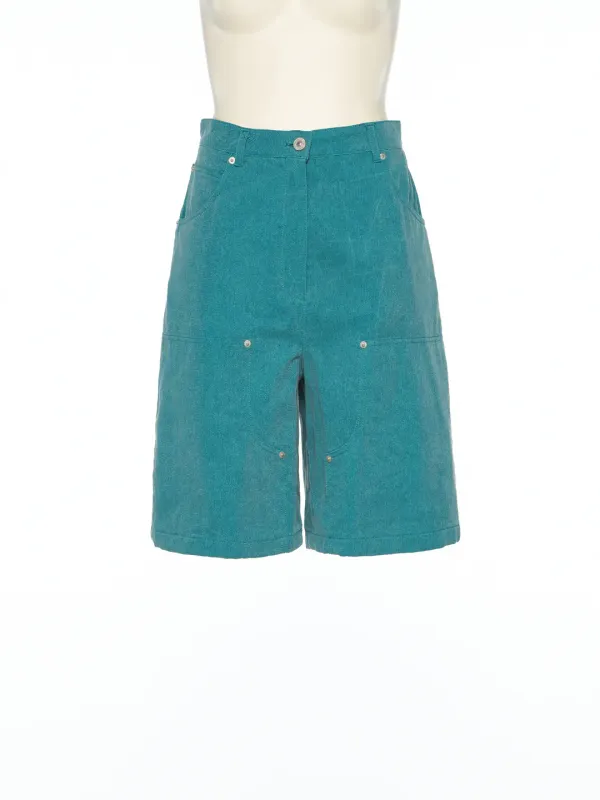 PS25 GREEN CARPENTER SHORTS