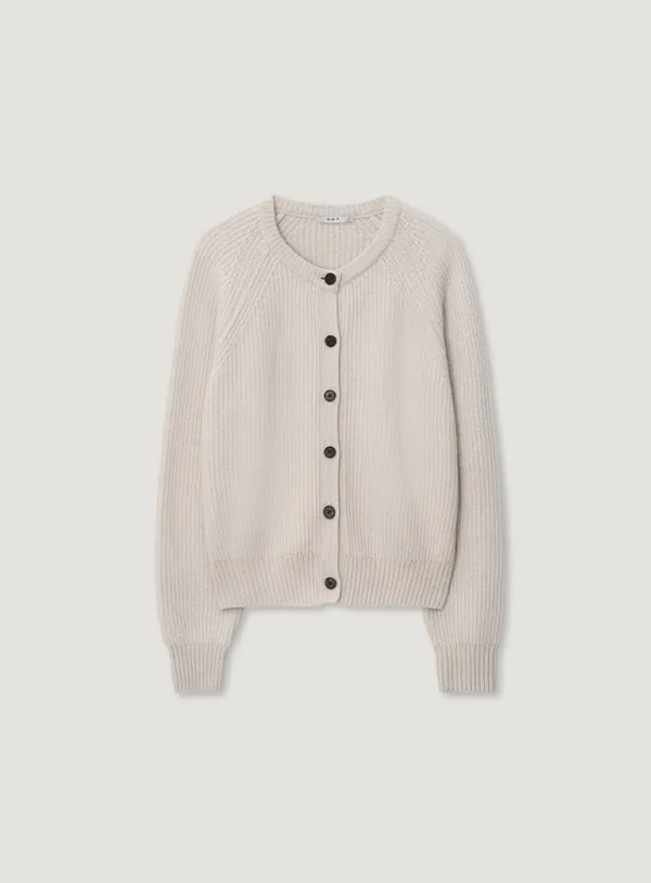 WIWI WOOL CARDIGAN_OAT GREY