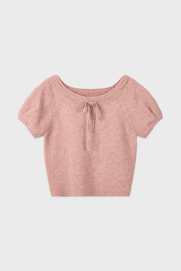 Puffed Raglan Knit (Pink)
