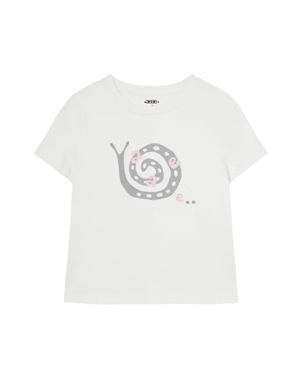 SNAIL T-SHIRTS [WHITE]