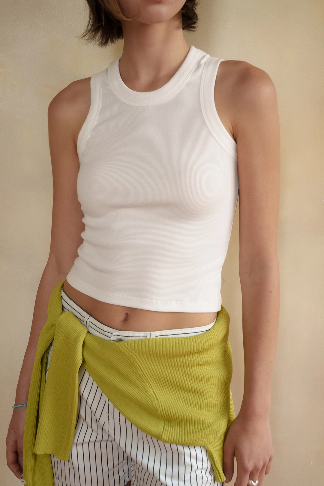 샤드라마 ERGO LINE SLEEVELESS T [WHITE] 상품 이미지 2