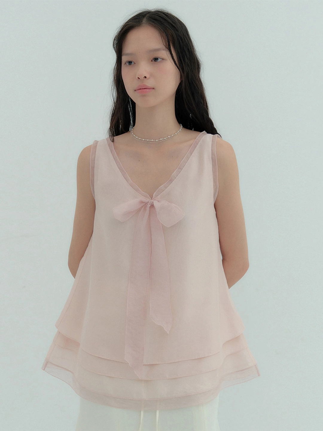 플로움 Minette Ribbon Sleeveless(2Color) 상품 이미지 1