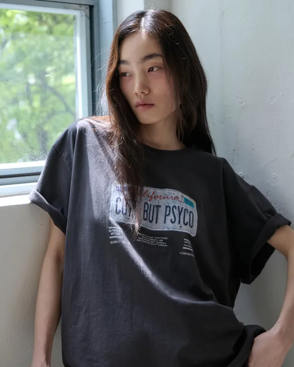 CUTE BUT TEE - CHARCOAL