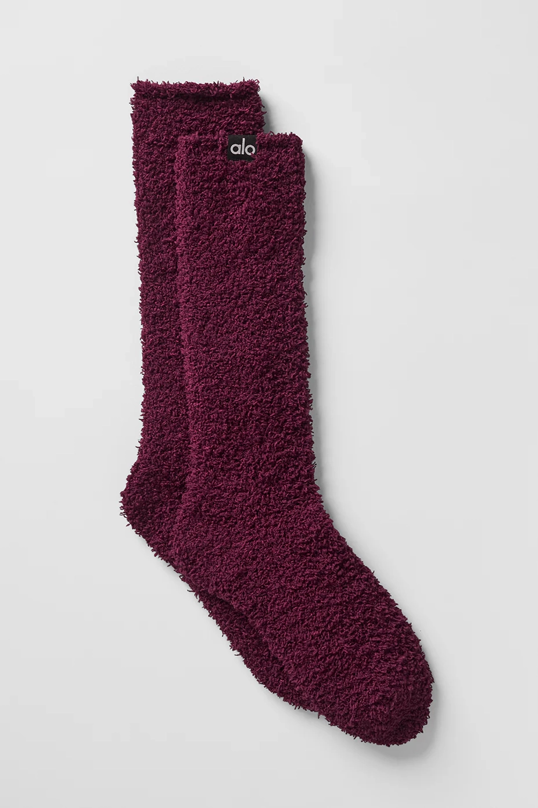 알로요가 Women's Plush Lush Sock - Burgundy 상품 이미지 1