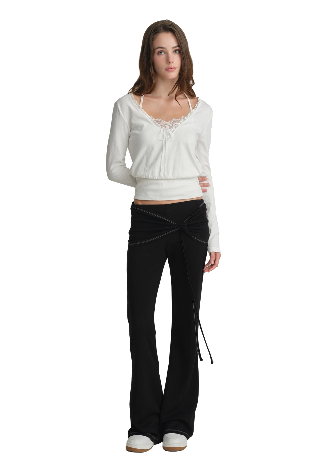 클리시어 Ballet studio flare line pants, Black 상품 이미지 1