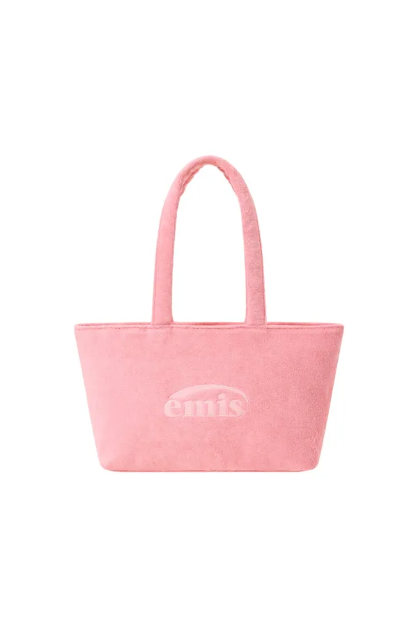 TERRY SQUARE SHOULDER BAG-PINK