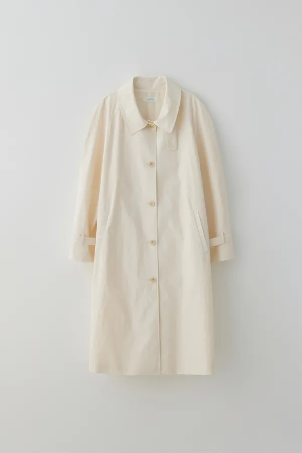 T/T Volume cotton trench coat	(ivory)