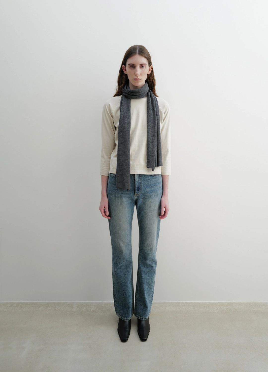 렉스핑거마르쉐 Raglan Cotton Sleeve Top / Ivory 상품 이미지 1