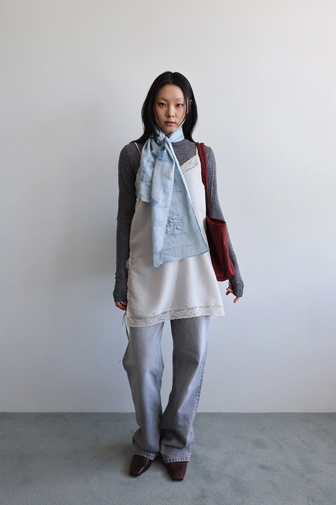 아딧 Flower scarf_blue 상품 이미지 1
