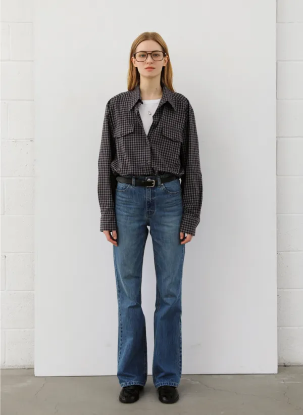 Boots cut denim (중청)