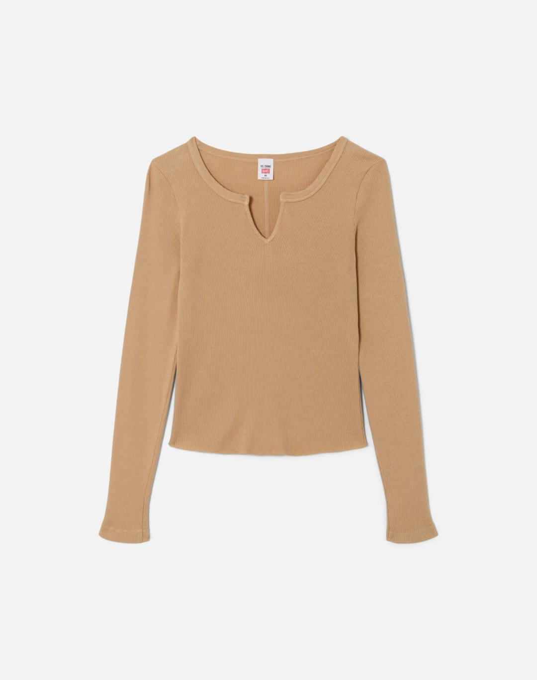 리던 Hanes V Cut Baby Long Sleeve - Khaki 상품 이미지 1