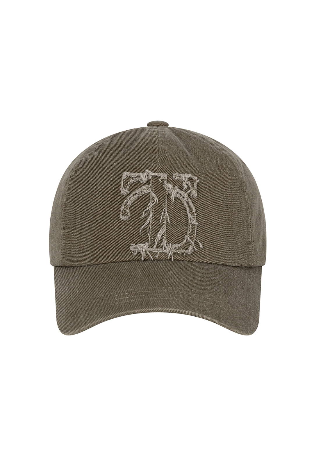 트리밍버드 Raw Cut Damage Denim Cap [ Brown ] 상품 이미지 1