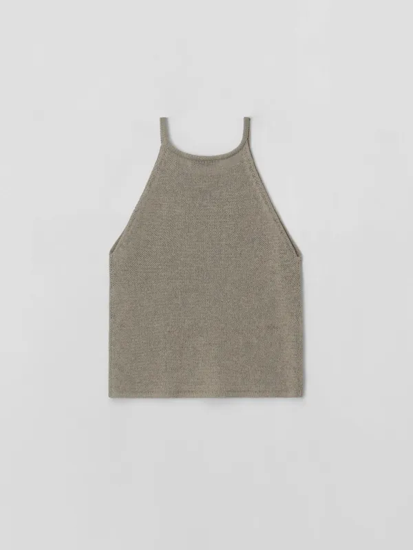 halter knit (pale khaki)