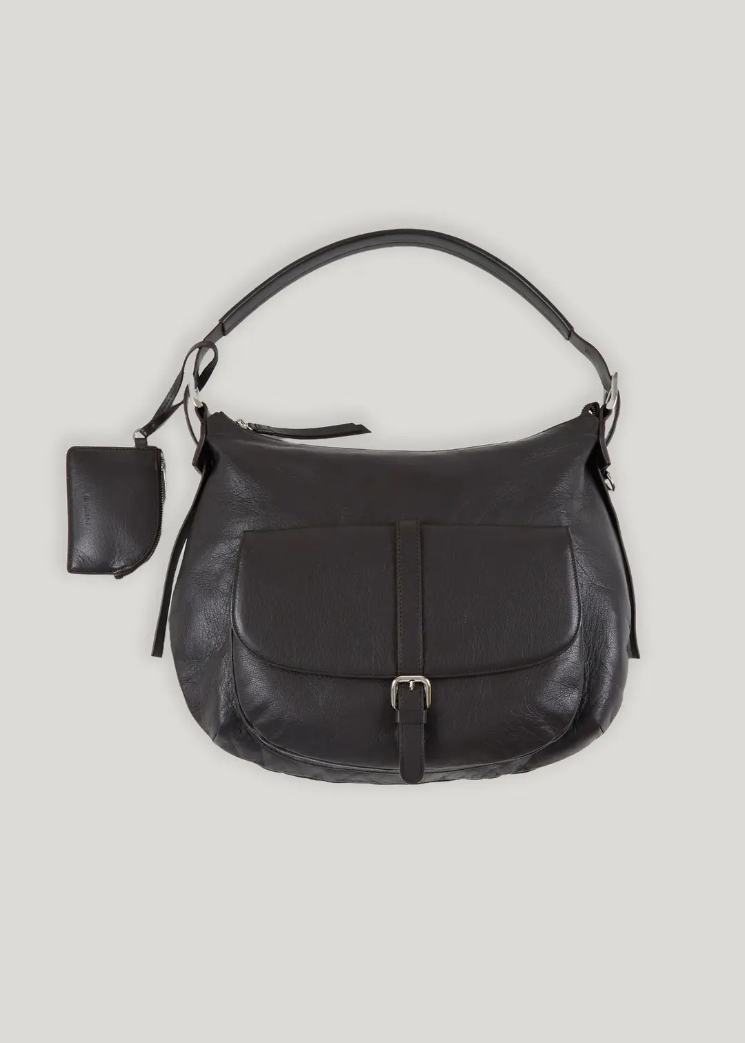 온무드 BIG POCKETS HOBO BAG - DEEP BROWN 상품 이미지 1