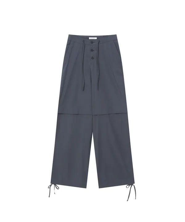 True relax pants STONE BLUE