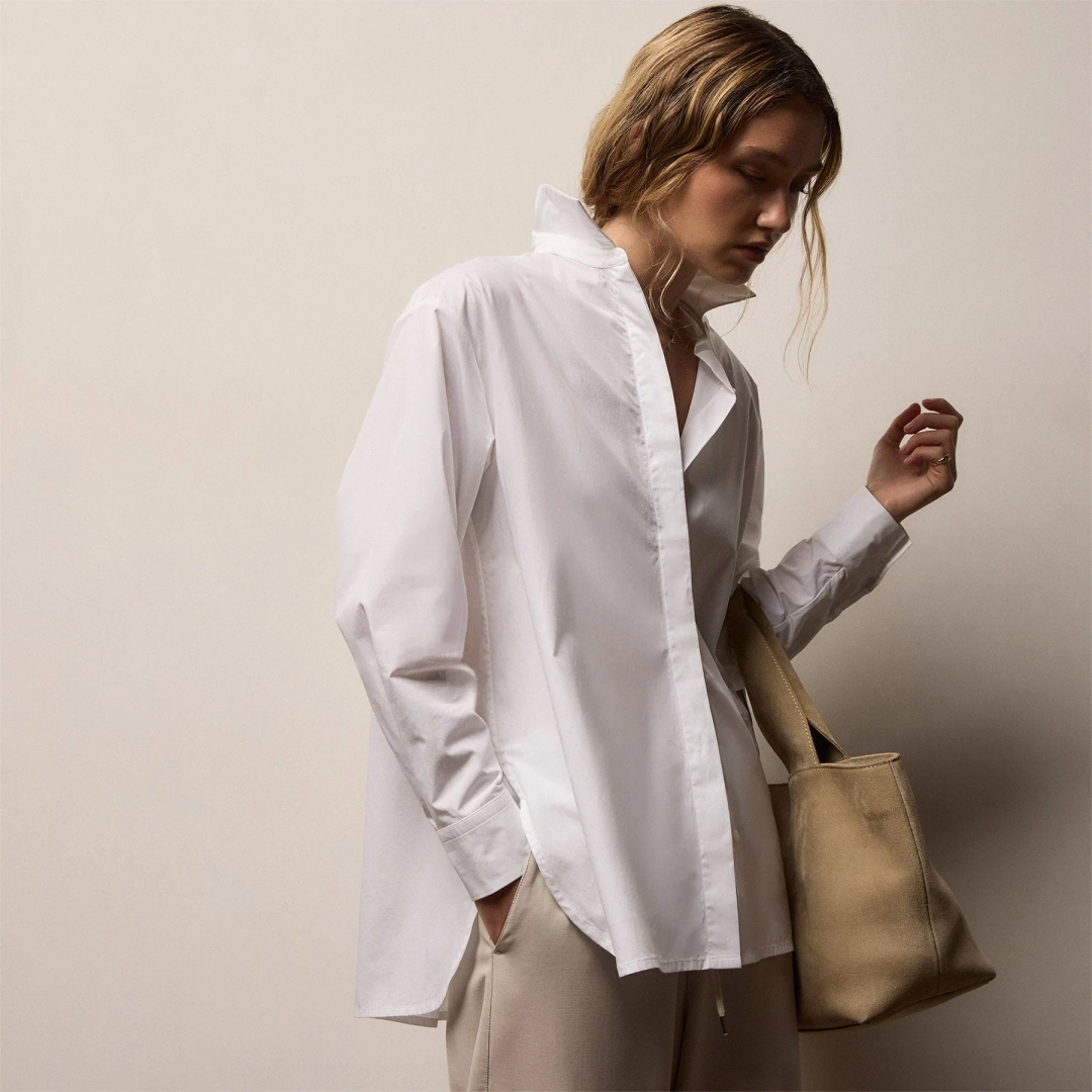 제임스펄스 Supima Poplin Shirt - White 상품 이미지 1