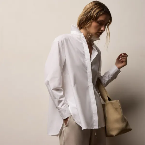 Supima Poplin Shirt - White