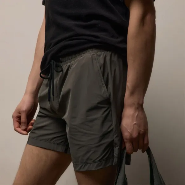 Split Hem Boardshort - Granite