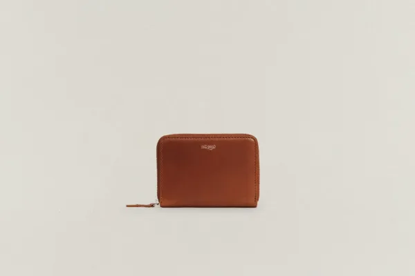 PORTE CARTES ZIPPÉ BROWN