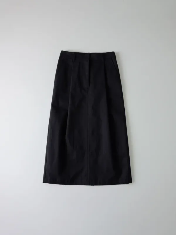 [2nd] Le cotton skirt_black