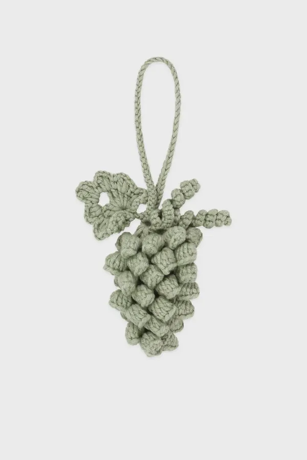 Handmade Grape Keyring (Green)