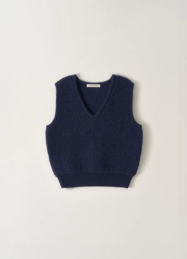 Lett boucle vest (Navy)