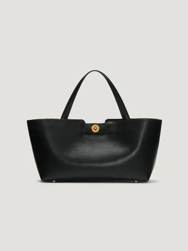 Time tote bag Black