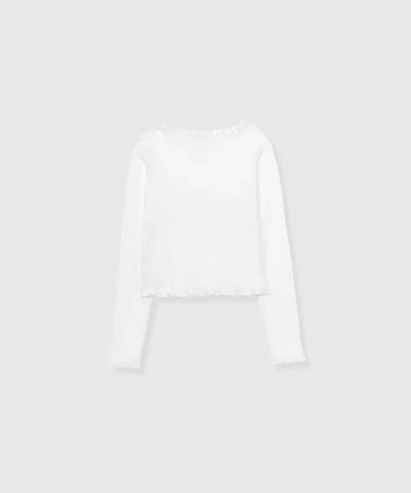Little frill tee (White)