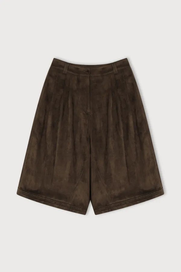 SUEDE BALLON PANTS
