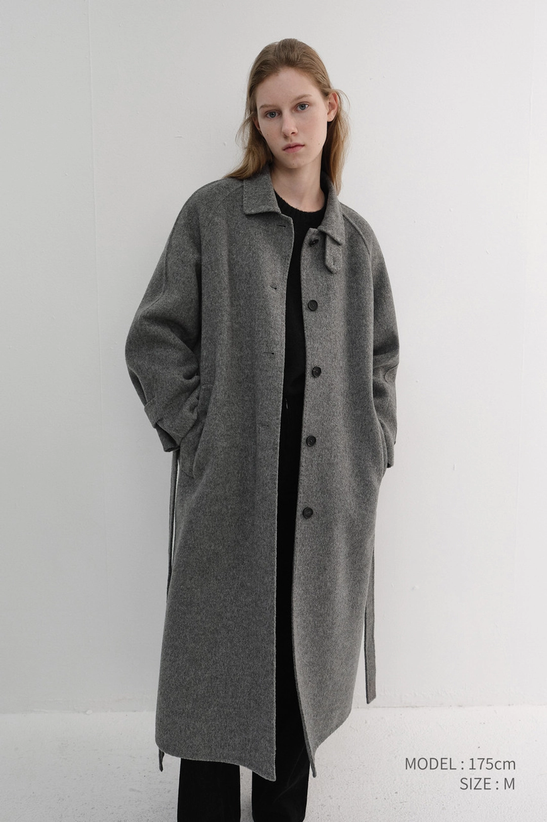 던스트 FEMININE HANDMADE COAT MELANGE GREY_UDCO6D221G2 상품 이미지 1