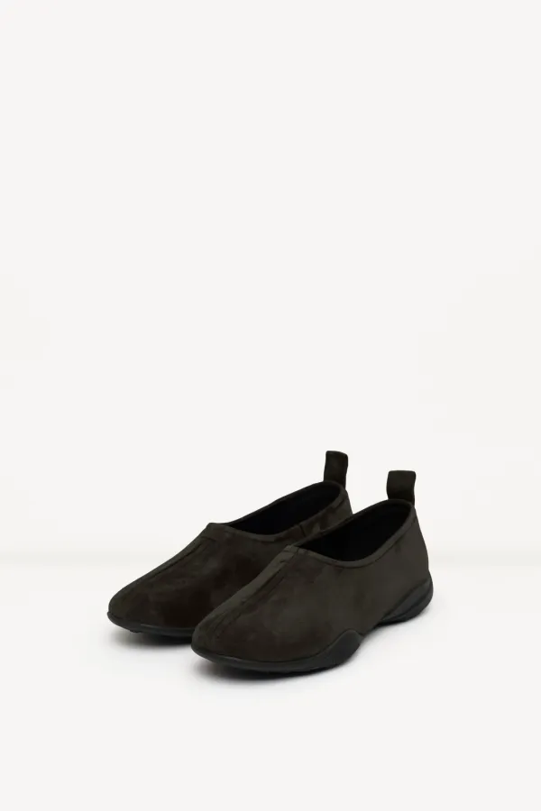 Drain Suede Shoes charcoal