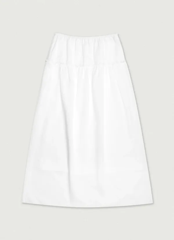 2nd/ Terrace Summer Shirring Skirt [ivory]