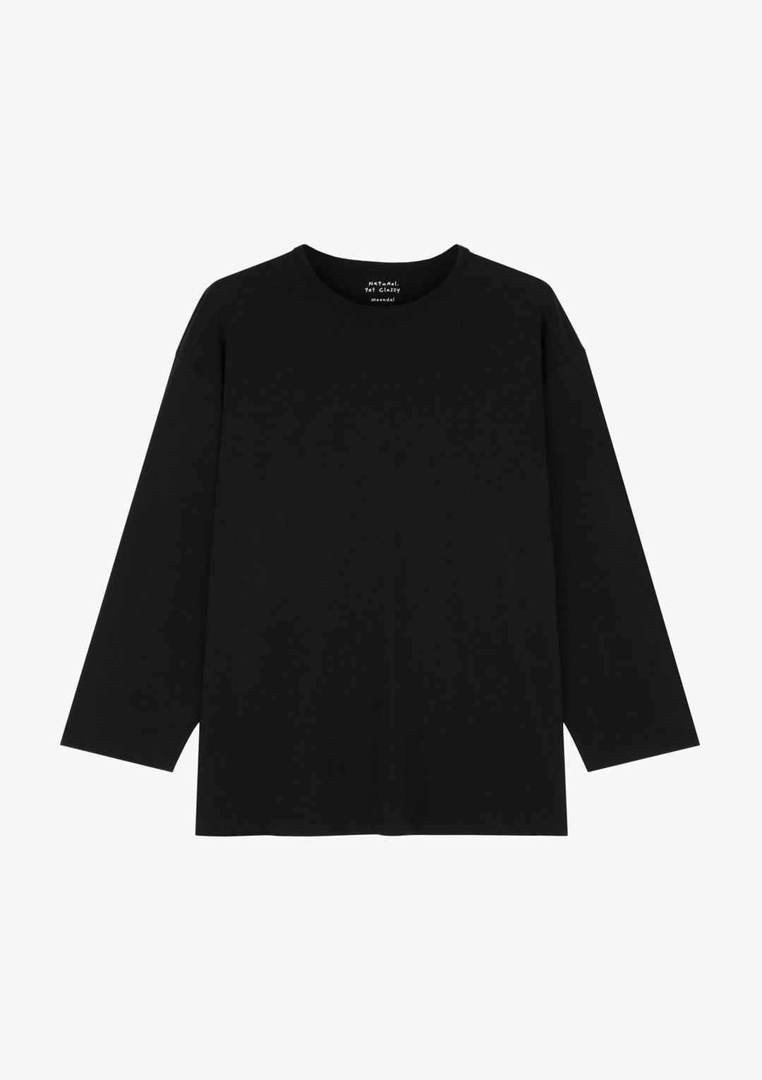 문달 Dane R-Neck T-shirt in Black 상품 이미지 1
