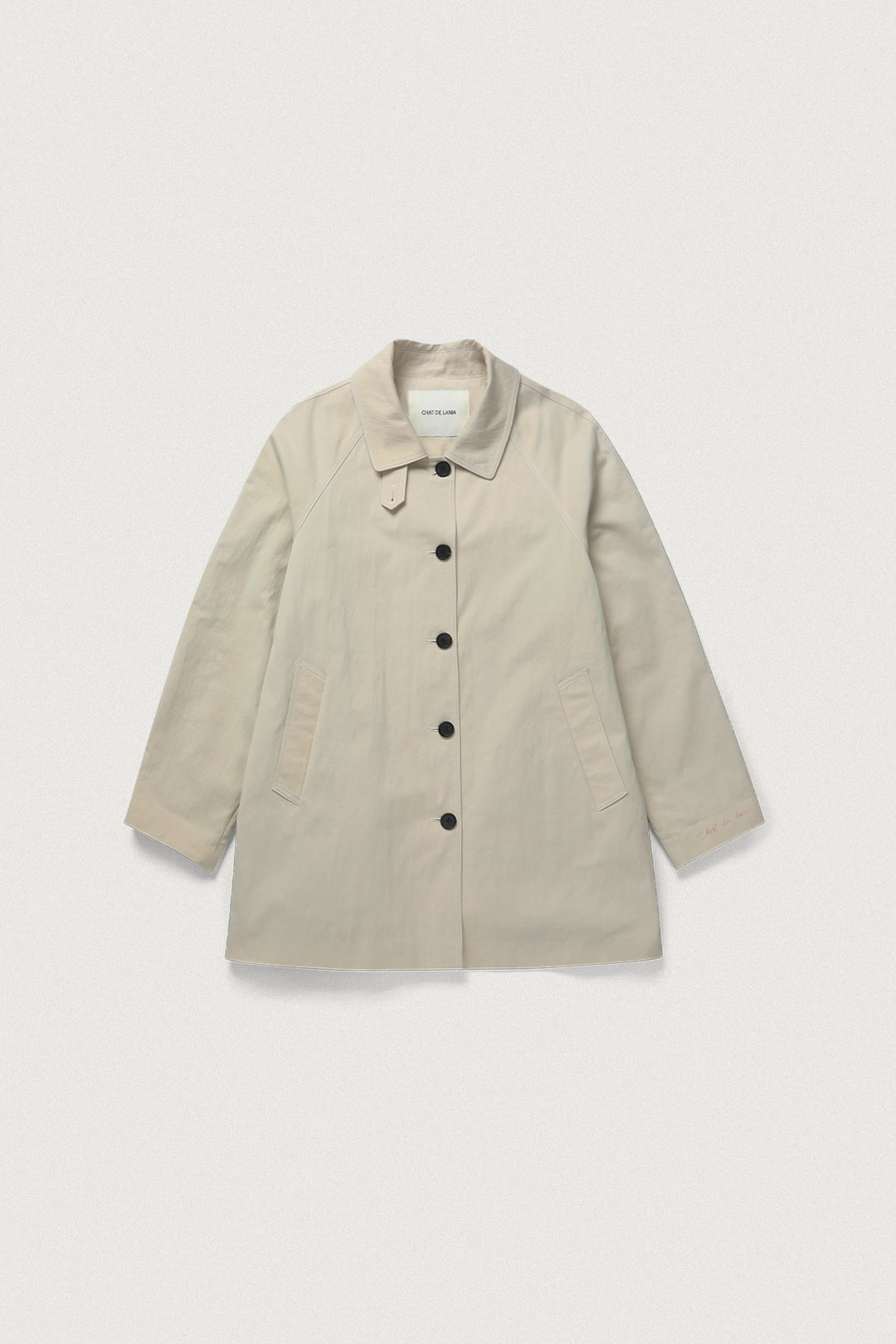 샤드라마 PLEAT HALF MAC COAT [BEIGE] - 3/25 순차배송 상품 이미지 1