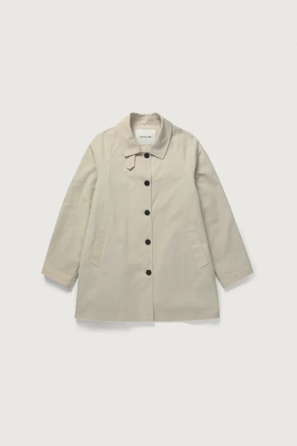 PLEAT HALF MAC COAT [BEIGE] - 3/25 순차배송