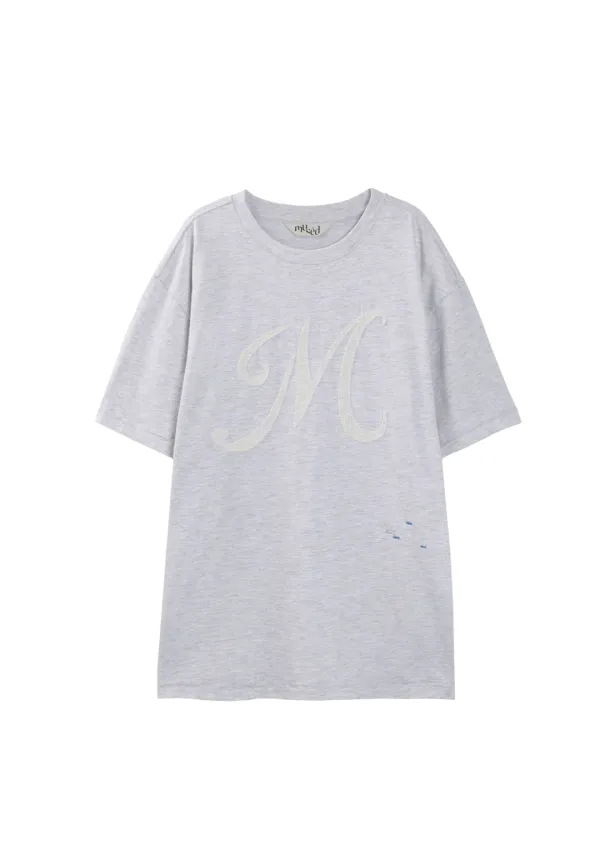 Mused Oversized T-shirts - Melange Grey