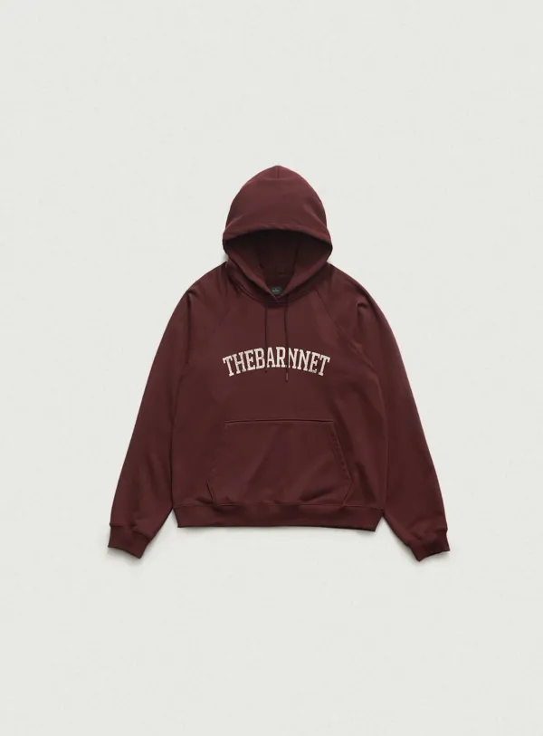 Oversized Coma Pullover Hoodie_Burgundy