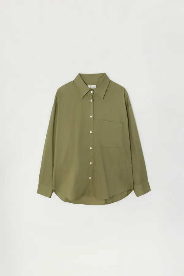 FORLAN COTTON SHIRT_OLIVE