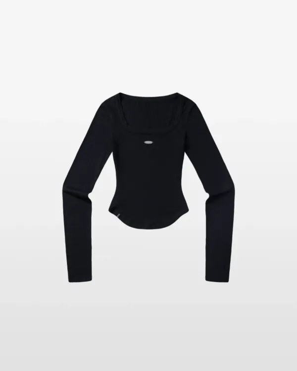 MTEAL CURVED LONG SLEEVE (black)