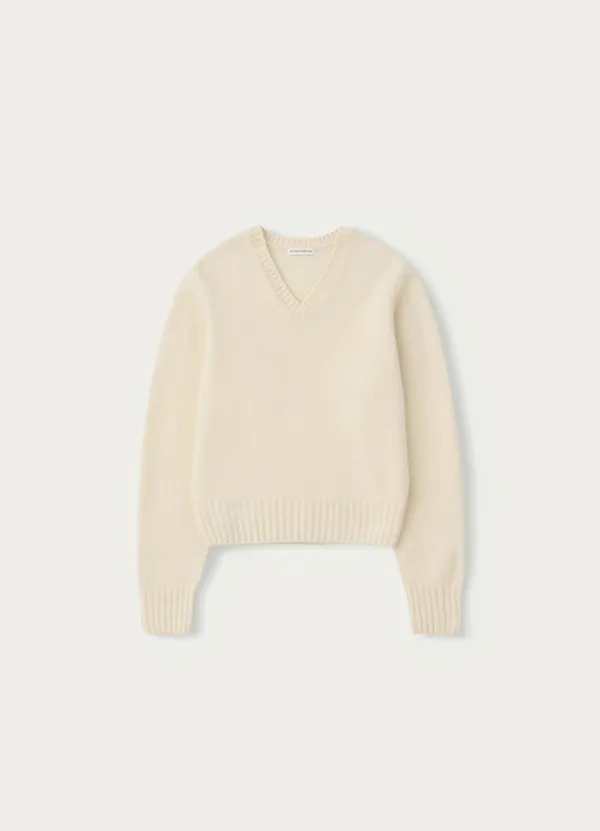 Miro v-neck pullover (Milk ivory)